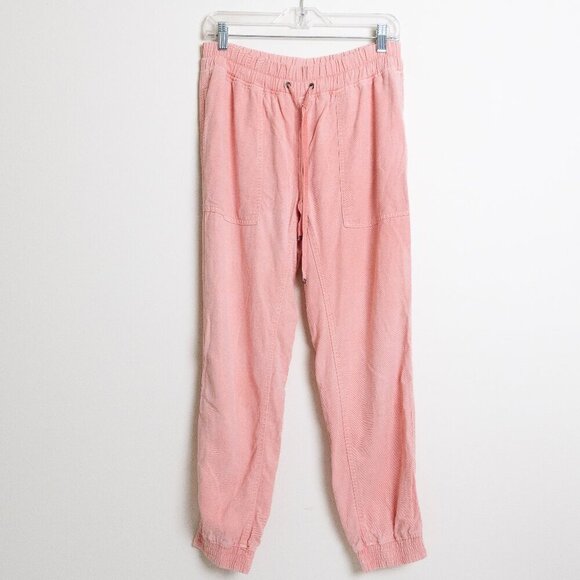 🚨 Zara The Weekend Jogger Pants Cotton Utility Dusty Pink Lyocell Linen Blend - Picture 3 of 14